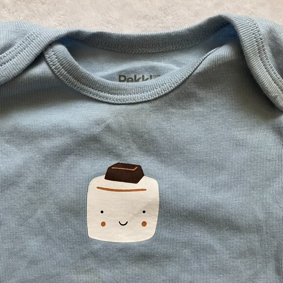 Pekkle 9M 4-Piece S’mores Camping Set 100% Cotton GUC Baby Boy Bodysuits Pants - Picture 7 of 16